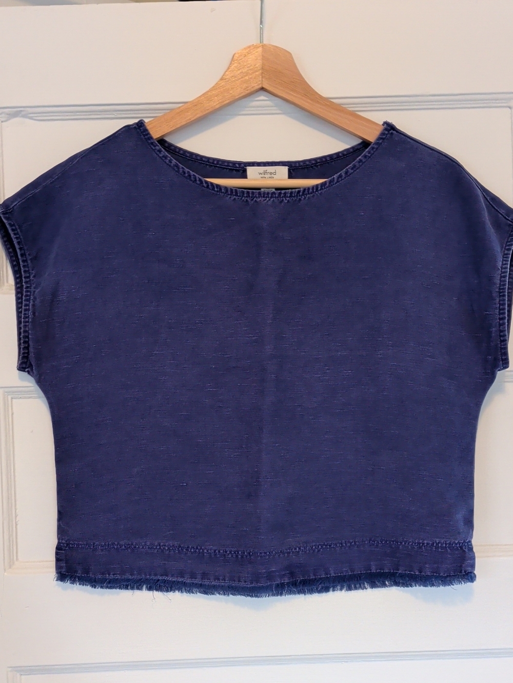 Wilfred Linen Blend Boxy Top
